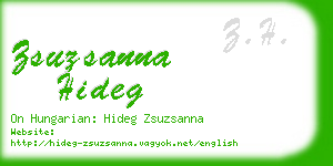 zsuzsanna hideg business card